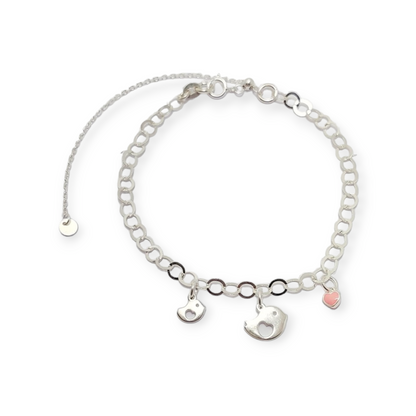 Pulsera Pajaritos Plata 925 - Entre Nudos